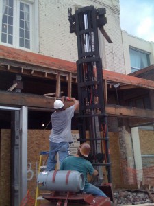 Workers tearing stuff down Workers tearing stuff down