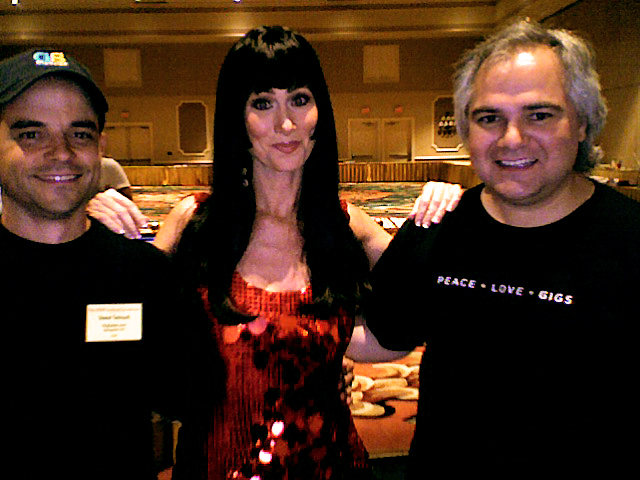 Cher Impersonators Steve and Mark with Lisa Irion as Cher