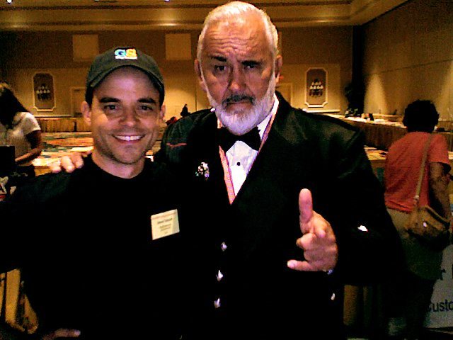 James Bond Impersonator Steve with John Allen as Sean Connery's 007