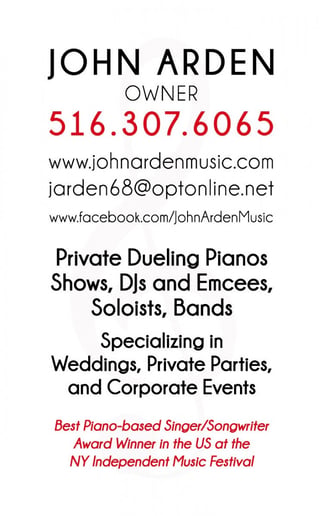 Gallery photo 6 of Dueling Pianos & Billy Joel/ Elton John tribute by John Arden Music