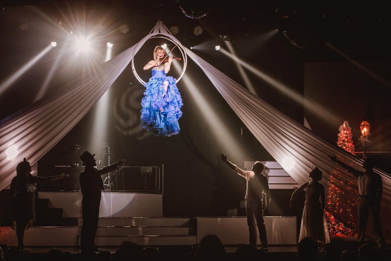 Gallery photo 2 of Aerial Acrobatic Violinist, Singer, Pianist and Entertainer