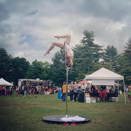 Gallery photo 2 of Aerial Pole and Silks Dancer