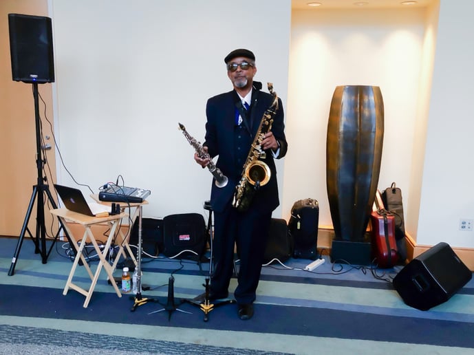 Gallery photo 2 of Alan's Mellow Saxman's One-Man-Band
