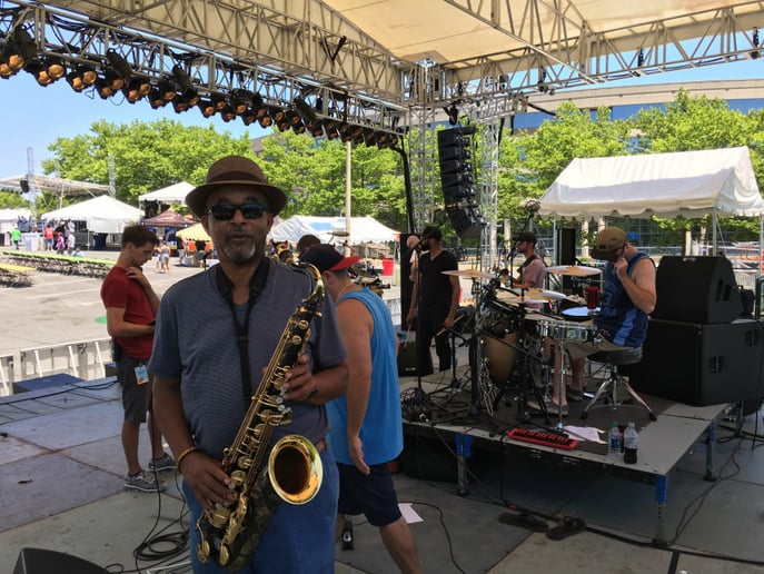 Gallery photo 3 of Alan's Mellow Saxman's One-Man-Band