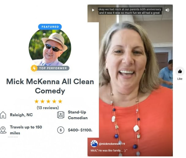 Gallery photo 3 of Mick McKenna All Clean Comedy