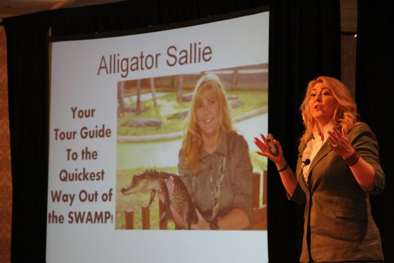 Gallery photo 3 of Alligator Sallie,  Grabs Your Audience By The Tail