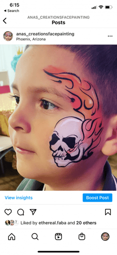 Gallery photo 4 of Ana's creations face painting