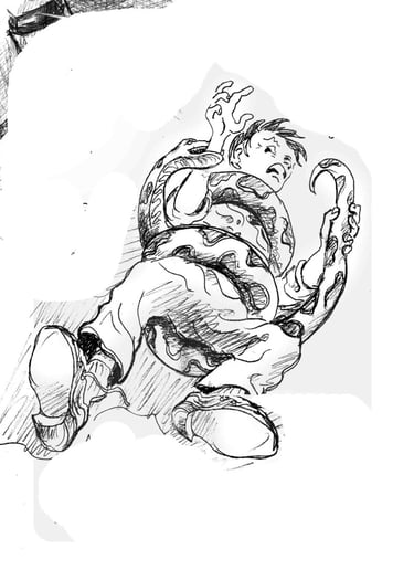 Gallery photo 2 of "Asia by Accident" my Illustrations of Discovery and Dread