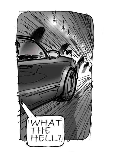 Gallery photo 3 of "Asia by Accident" my Illustrations of Discovery and Dread