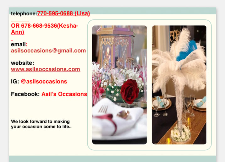 Gallery photo 1 of Asil’s Occasions