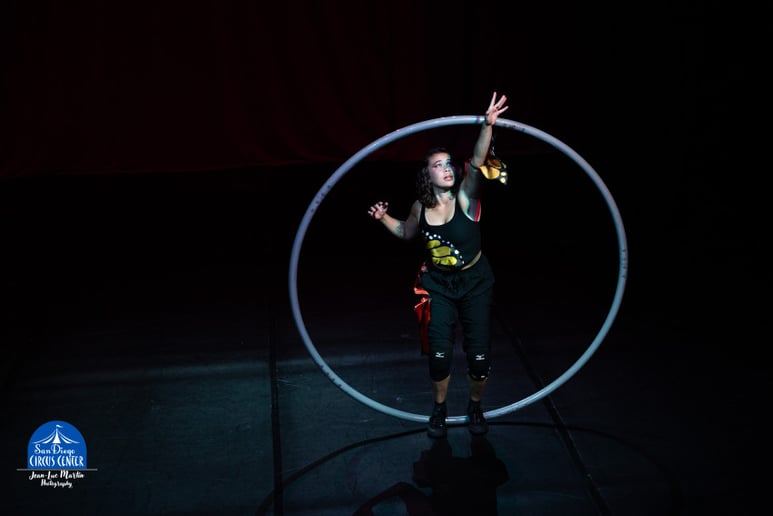 Gallery photo 1 of She's a Storyteller - Cyr Wheel / Stilt Walker
