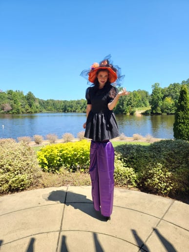 Gallery photo 2 of She's a Storyteller - Cyr Wheel / Stilt Walker