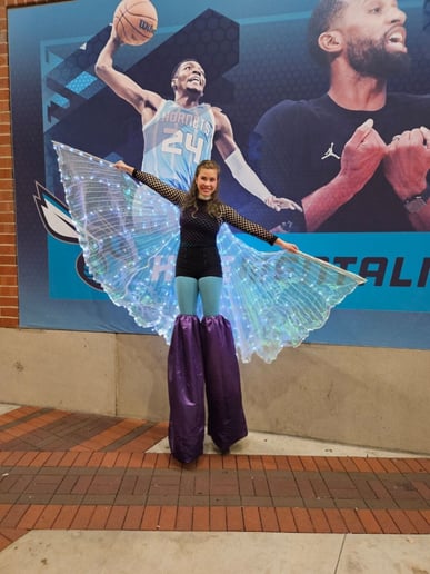 Gallery photo 4 of She's a Storyteller - Cyr Wheel / Stilt Walker