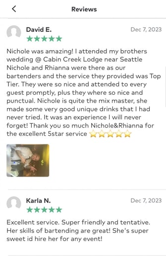 Gallery photo 2 of Back 2 Back Bartending