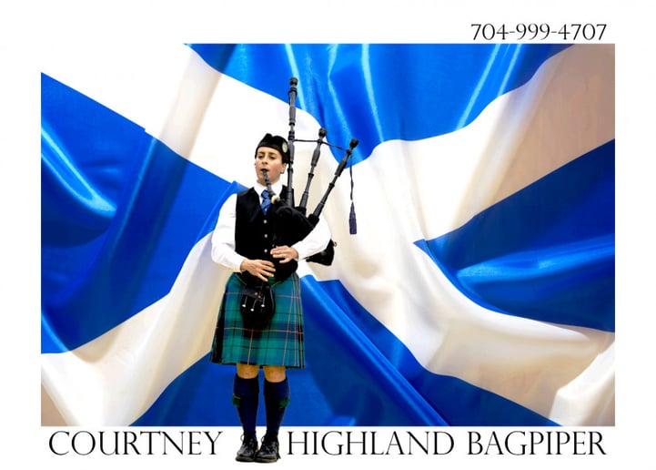 Gallery photo 10 of Bagpiper Noah, Courtney, Mini Pipe Band