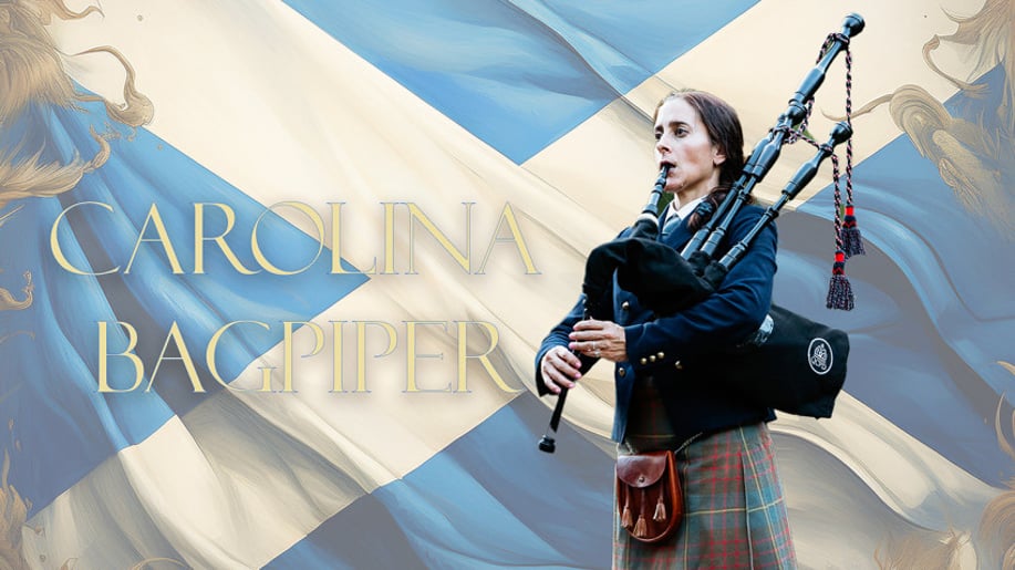 Gallery photo 1 of Bagpiper Noah, Courtney, Mini Pipe Band