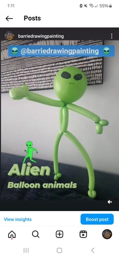 Gallery photo 3 of Balloon Animals + Face Painting