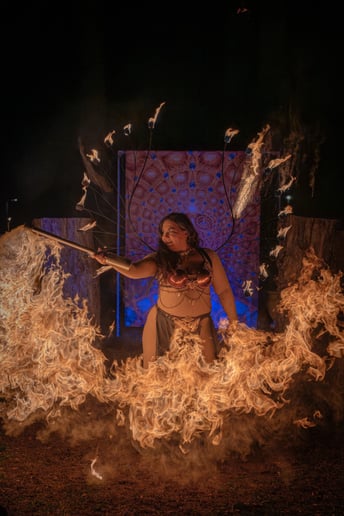 Gallery photo 7 of Fire Bellydancer Lorenda