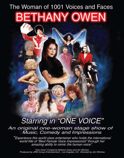 Gallery photo 1 of Bethany Owen - Singing Voice Impressionist & Tribute Artist