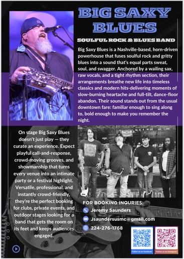 Gallery photo 1 of Big Saxy Blues