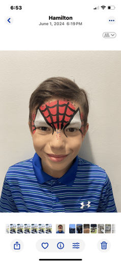 Gallery photo 1 of Blue Butterfly Face Painting