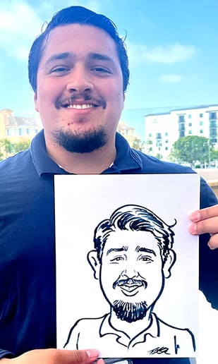 Gallery photo 6 of Bonzo Benny's Classy™ Caricature Stand®