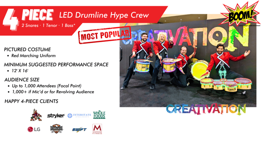 Gallery photo 14 of BOOM! Percussion Entertainment