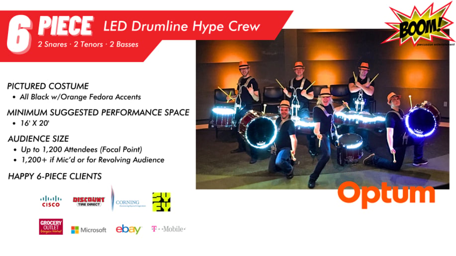 Gallery photo 21 of BOOM! Percussion Entertainment