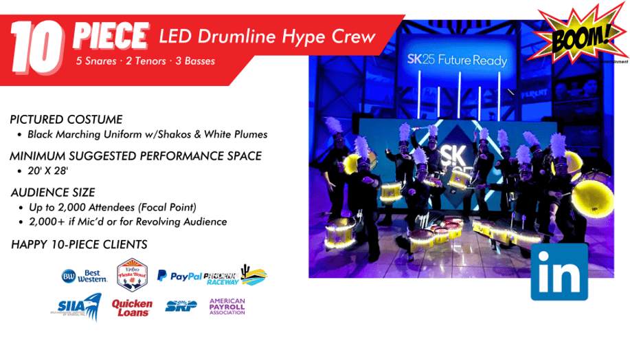 Gallery photo 25 of BOOM! Percussion Entertainment