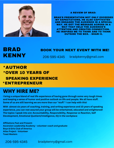 Gallery photo 2 of Brad Kenny - Motivational Speaker