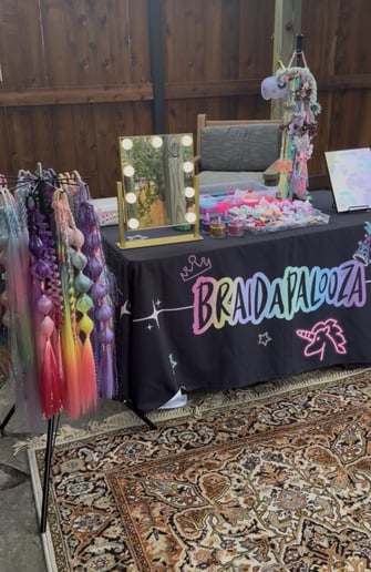 Gallery photo 3 of Braidapalooza Braids and Glitter Bar