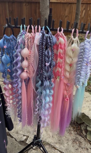 Gallery photo 4 of Braidapalooza Braids and Glitter Bar