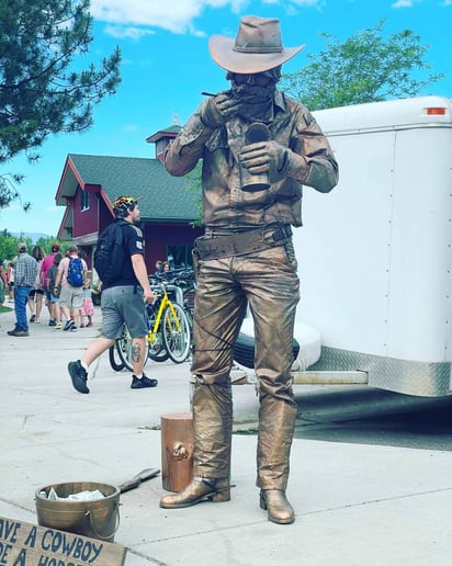 Gallery photo 2 of Bronze Cowboy