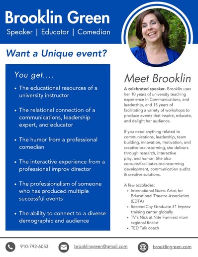 Gallery photo 1 of Brooklin Green Speaker, Workshops, and Comedian