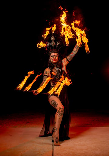 Gallery photo 3 of Lily Misfit Burlesque/Fire Performance