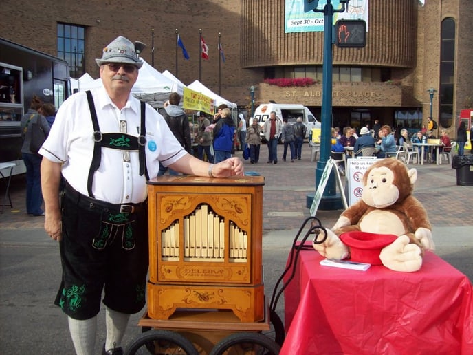 Gallery photo 3 of Street Organ Player - Capt. Red,  Alberta's #1