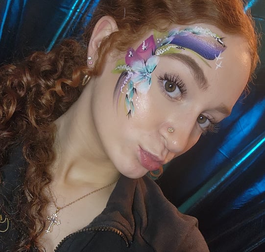 Gallery photo 5 of Cascading Colors Face Art