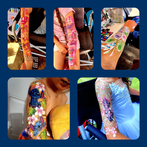 Gallery photo 6 of Cascading Colors Face Art