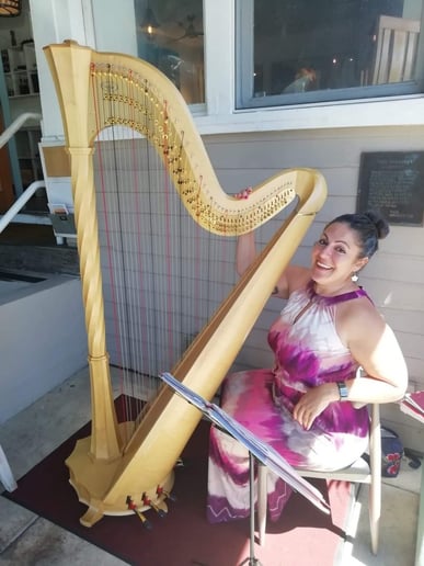 Gallery photo 4 of Chiara Capobianco harpist for events