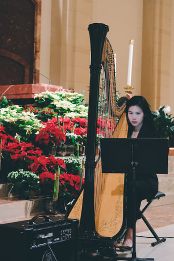 Gallery photo 6 of Aria Li, Church, Wedding, Orchestra Harpist