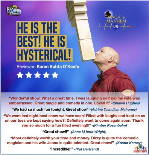 Gallery photo 7 of Comedy Magician & Circus Variety Performer