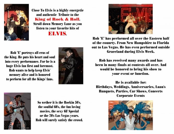 Gallery photo 2 of Close to Elvis Presents Rob E.