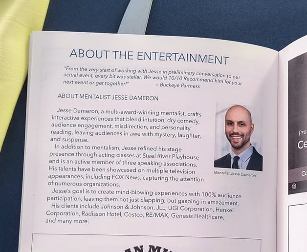 Gallery photo 98 of Jesse Dameron, Magician & Mentalist