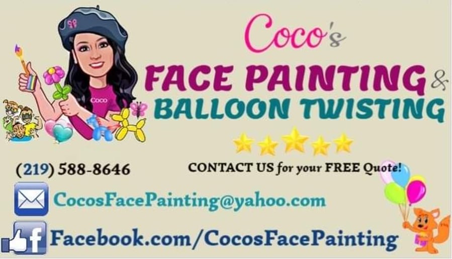 Gallery photo 2 of Coco's FACE PAINTING & BALLOON TWISTING