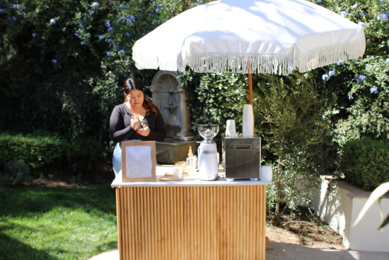 Gallery photo 1 of Coffee + Matcha concierge catering cart