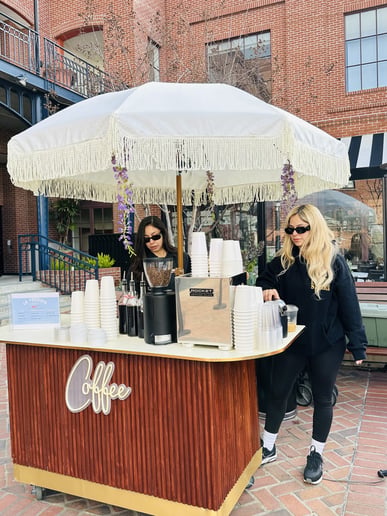 Gallery photo 3 of Coffee + Matcha concierge catering cart