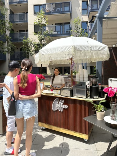 Gallery photo 4 of Coffee + Matcha concierge catering cart