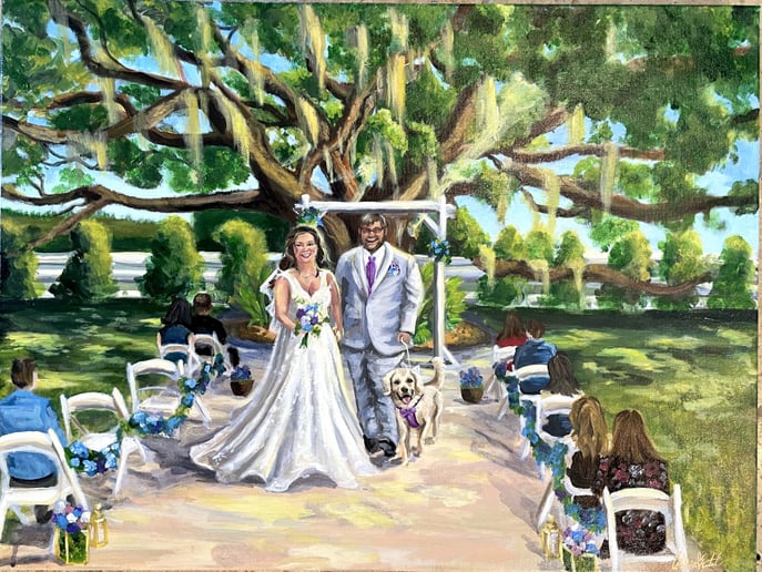 Gallery photo 1 of Colleen Nicole Designs-Live Wedding and Event Painting
