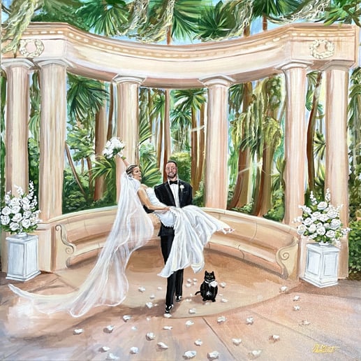 Gallery photo 4 of Colleen Nicole Designs-Live Wedding and Event Painting