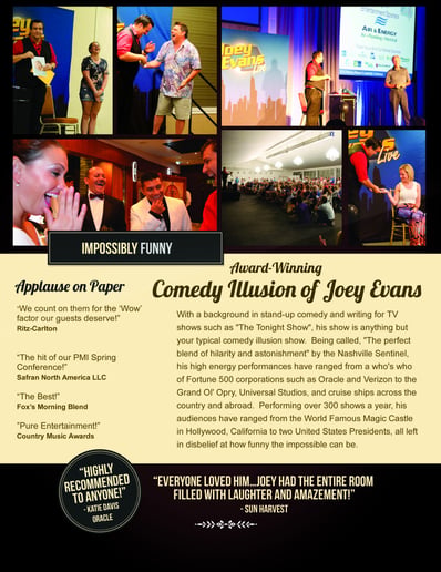 Gallery photo 6 of Comedy and Magic of Joey Evans